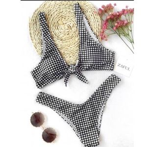 Zaful Checkered Bikini